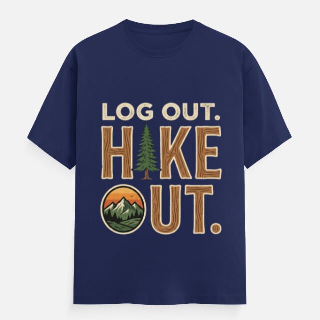 Log Out Hike Out Tee