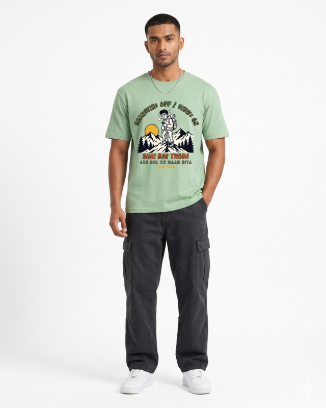 Bhai Bas Thoda Aur Trekker Graphic Tee