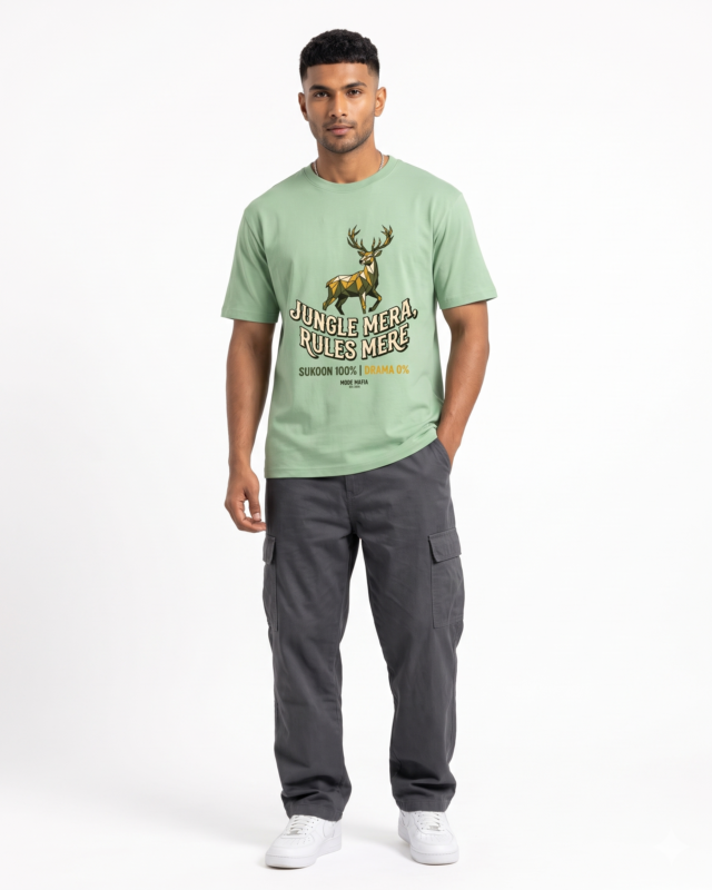 Jungle Mera Rules Mere Deer Graphic Tee
