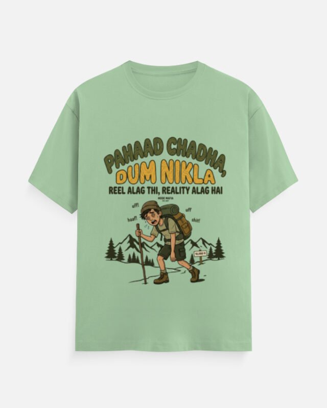 Pahaad Chadha Dum Nikla Trekker Graphic Tee