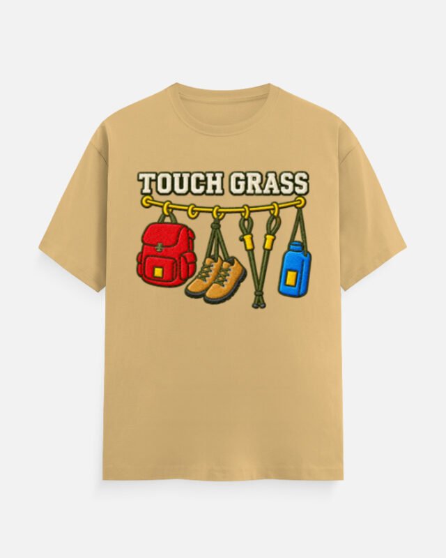 Touch Grass Hiking Gear Tee