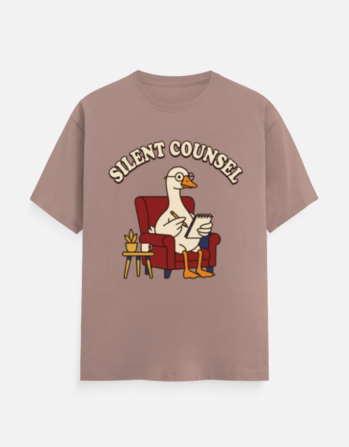 Silent Counsel Goose Graphic Tee - Image 2