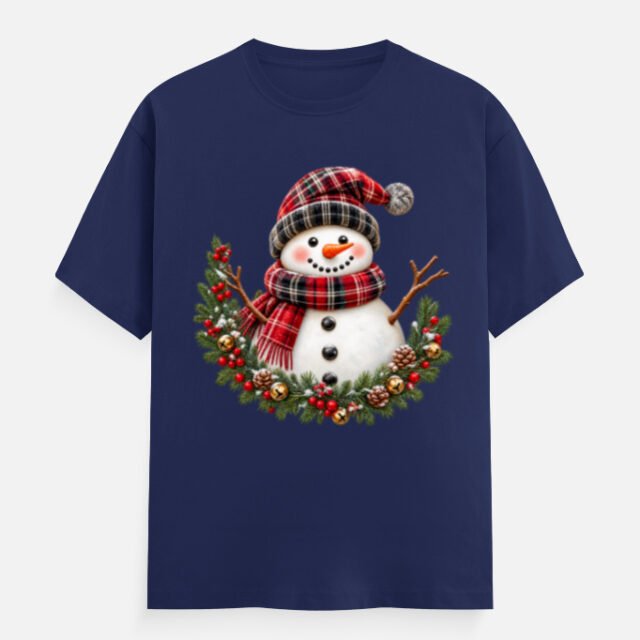 Festive Snowman Wreath Tee