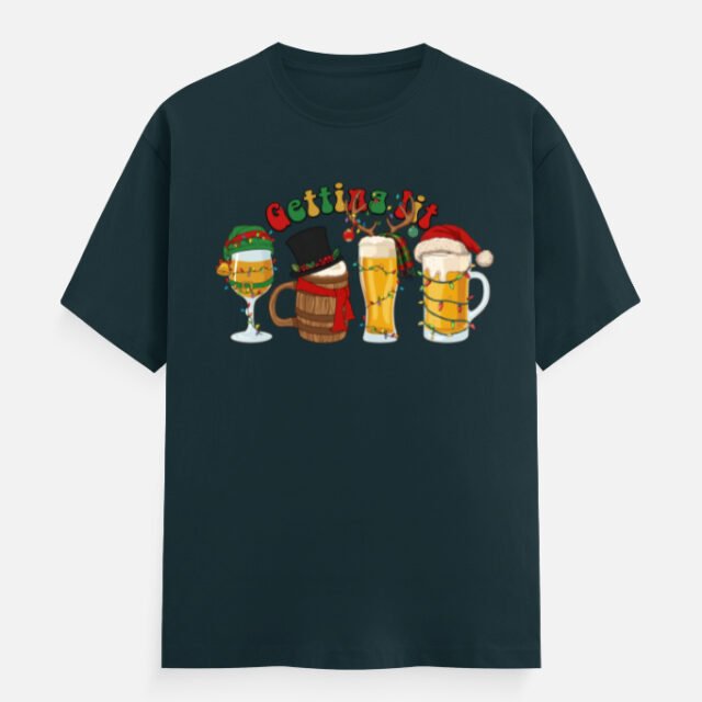 Getting Lit Christmas Drinks Tee