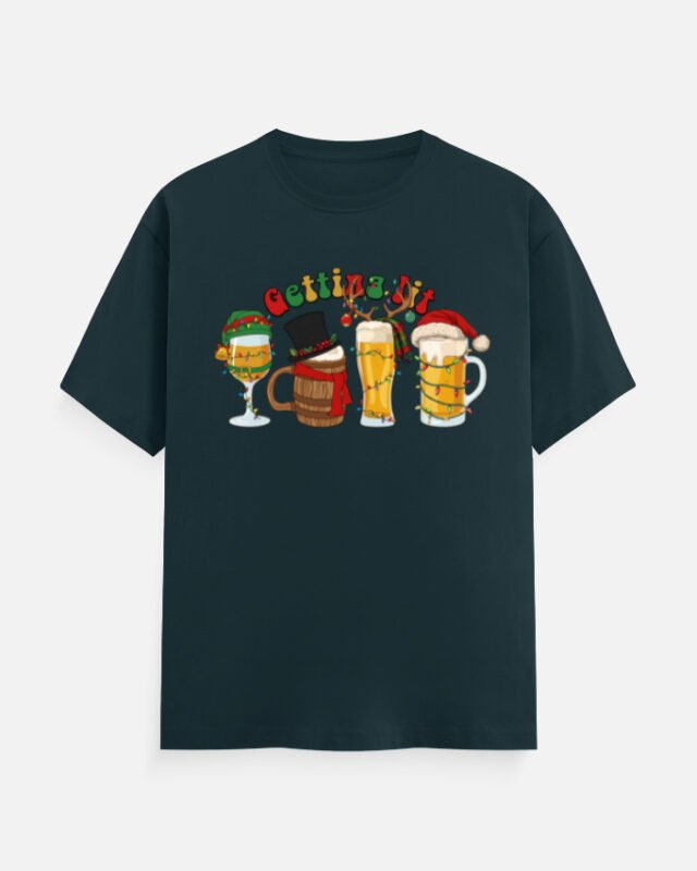 Getting Lit Christmas Drinks Tee