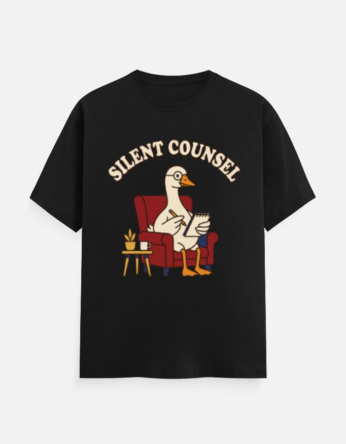 Silent Counsel Goose Graphic Tee - Image 9