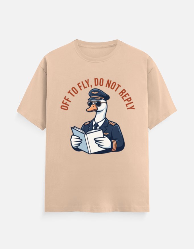 Off To Fly Goose Pilot Graphic Tee - Image 4