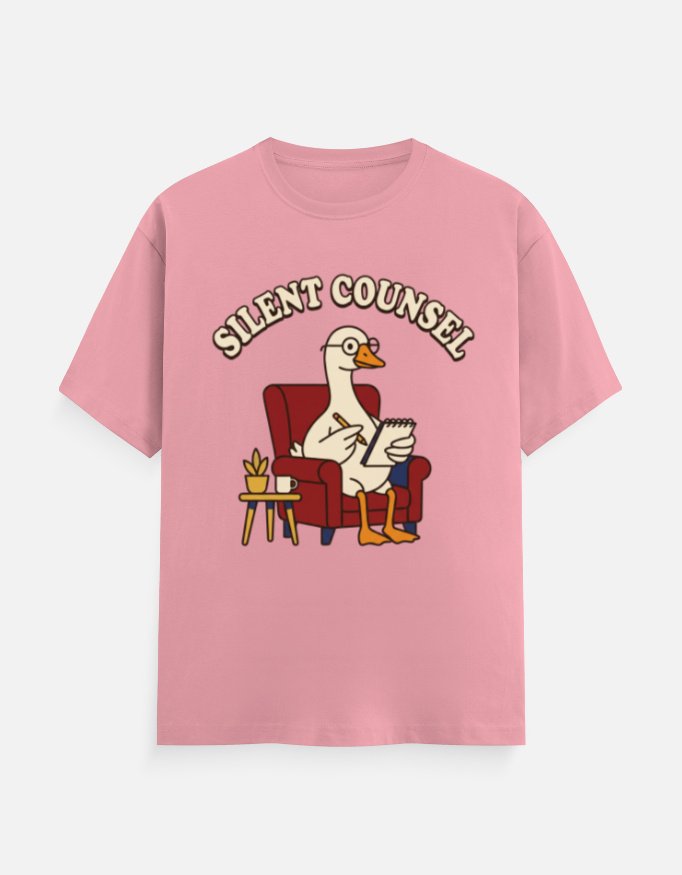 Silent Counsel Goose Graphic Tee - Image 4
