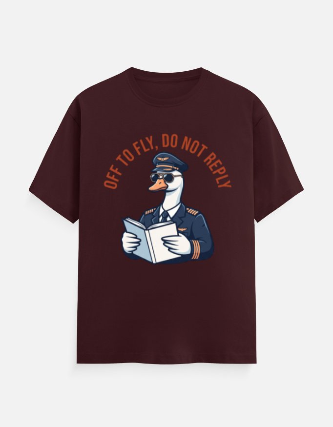 Off To Fly Goose Pilot Graphic Tee - Image 7