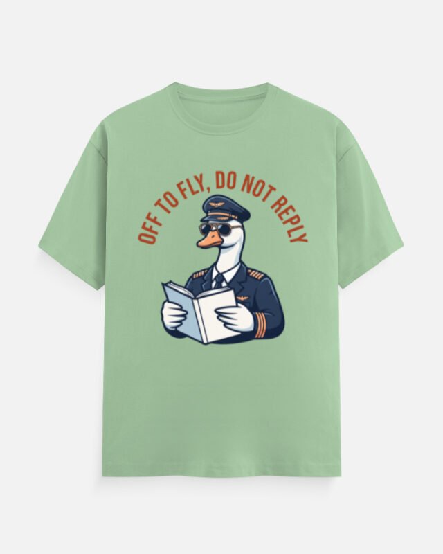 Off To Fly Goose Pilot Graphic Tee