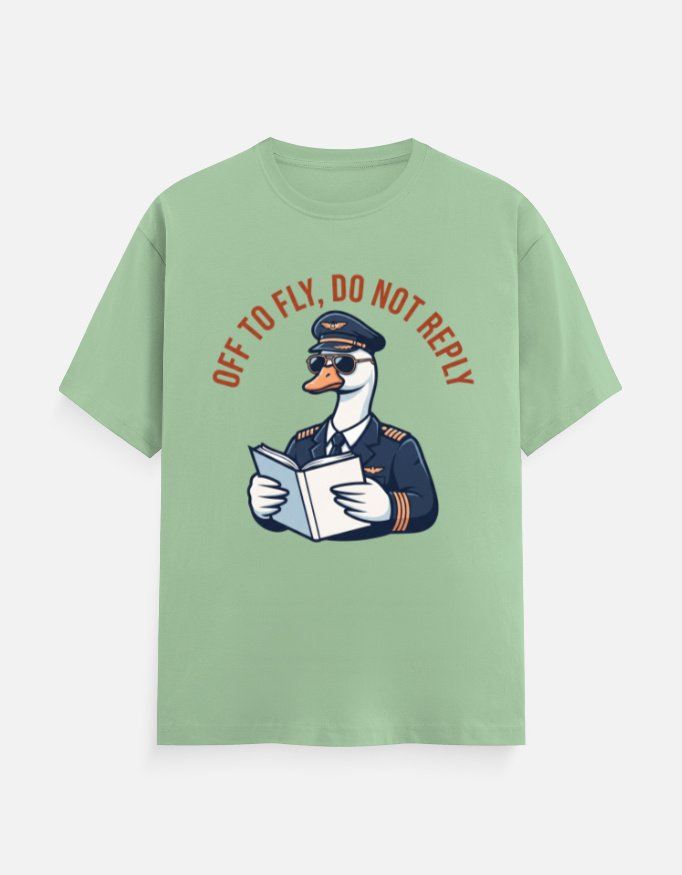 Off To Fly Goose Pilot Graphic Tee