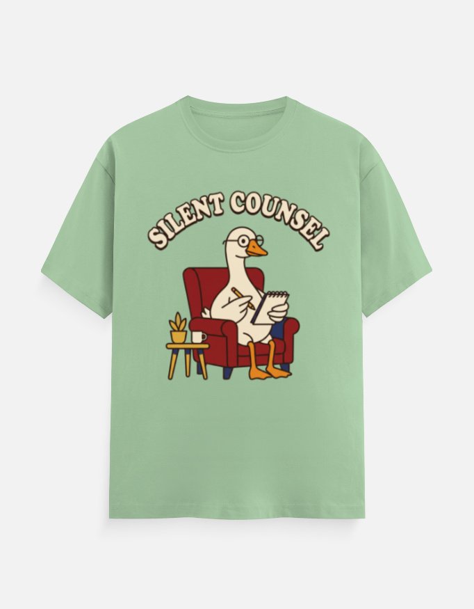Silent Counsel Goose Graphic Tee - Image 3