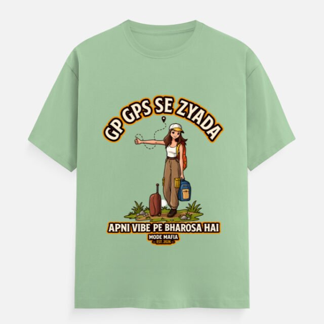 GPS Se Zyada Apni Vibe Pe Bharosa Hai Graphic Tee