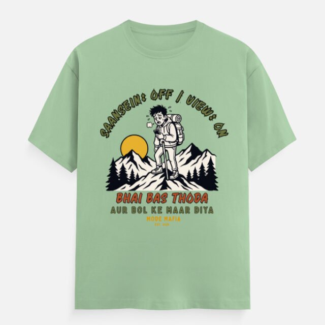 Bhai Bas Thoda Aur Trekker Graphic Tee