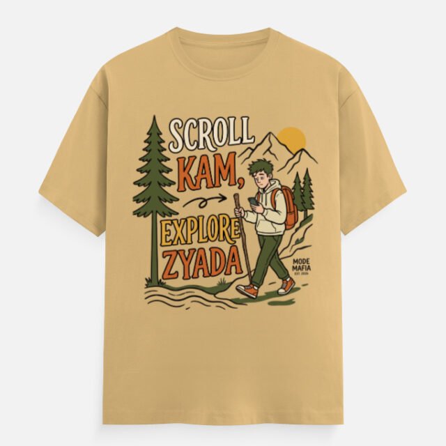 Scroll Kam Explore Zyada Trekker Graphic Tee