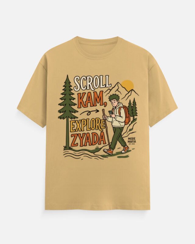 Scroll Kam Explore Zyada Trekker Graphic Tee