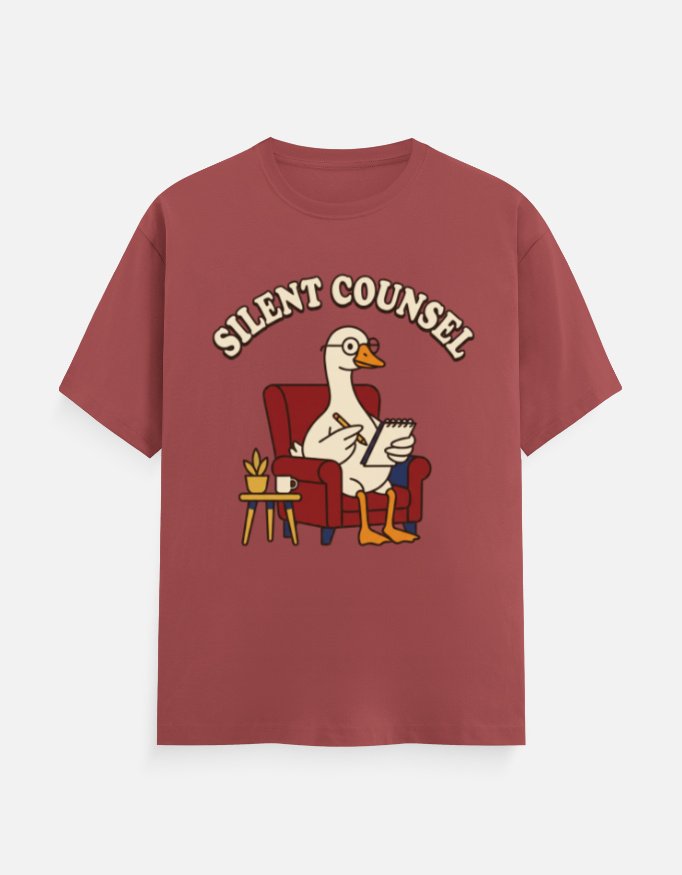 Silent Counsel Goose Graphic Tee - Image 5
