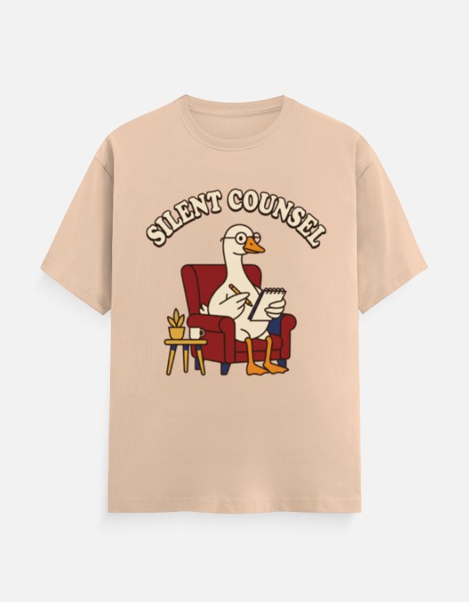 Silent Counsel Goose Graphic Tee - Image 7
