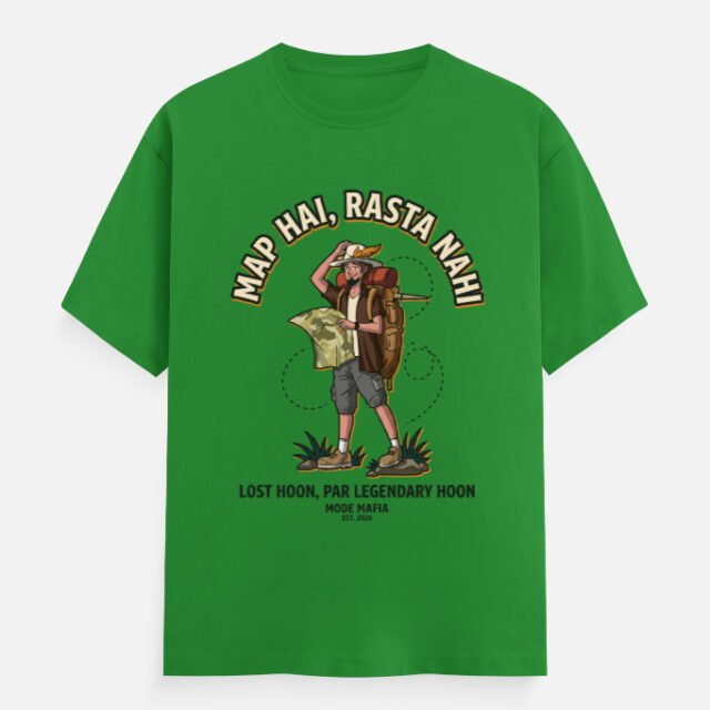 Map Hai Rasta Nahi Lost Explorer Graphic Tee