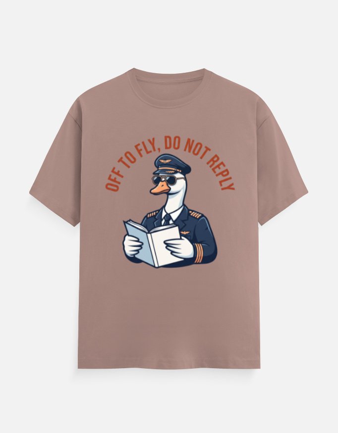 Off To Fly Goose Pilot Graphic Tee - Image 2