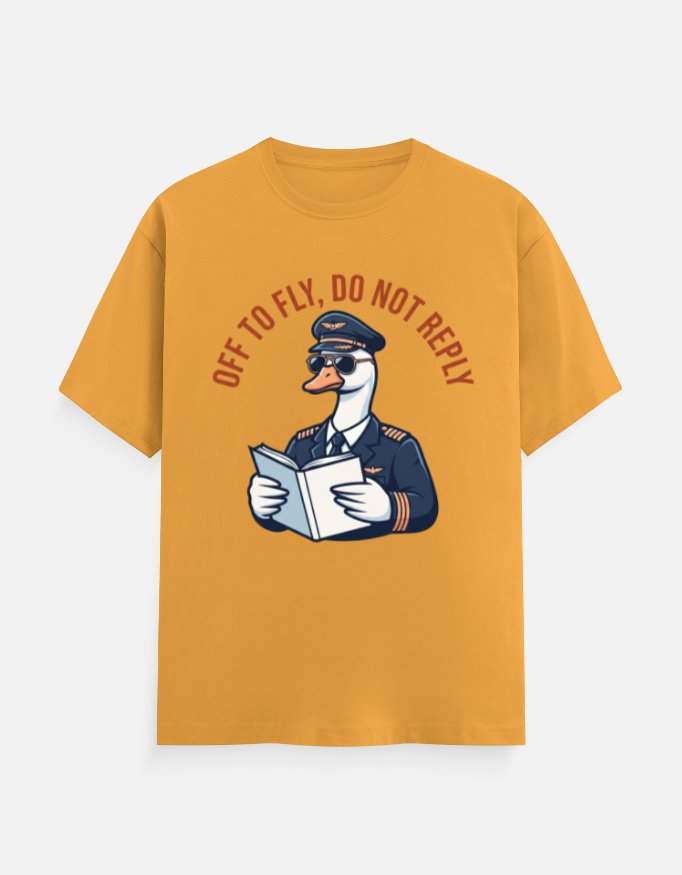 Off To Fly Goose Pilot Graphic Tee - Image 5