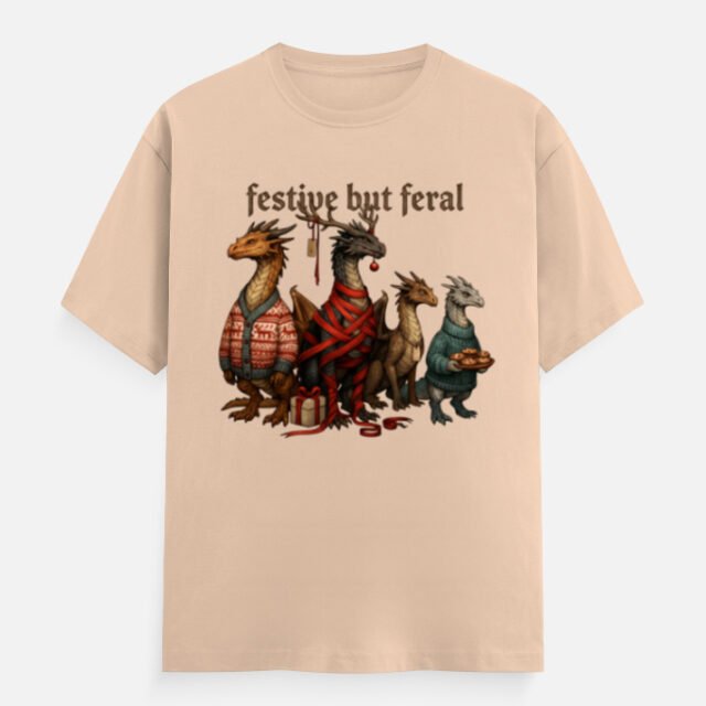 Festive But Feral Dragons Tee