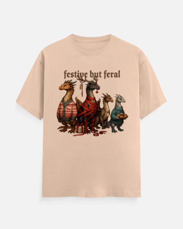 Festive But Feral Dragons Tee
