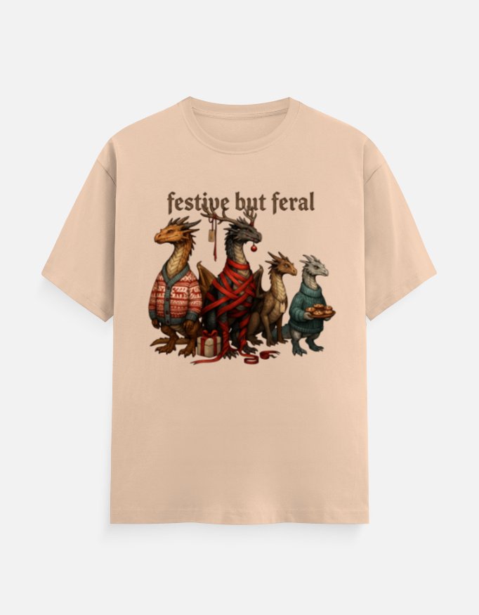 Festive But Feral Dragons Tee