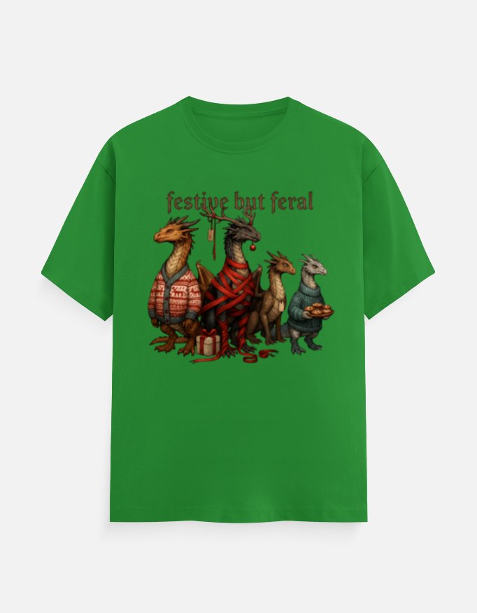 Festive But Feral Dragons Tee - Image 7
